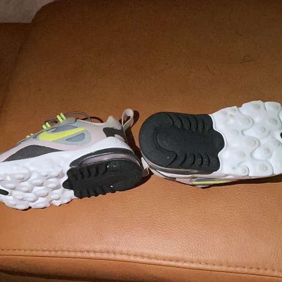 Kids Athletic Shoes - Gray and Neon Green - Picture 3 of 6